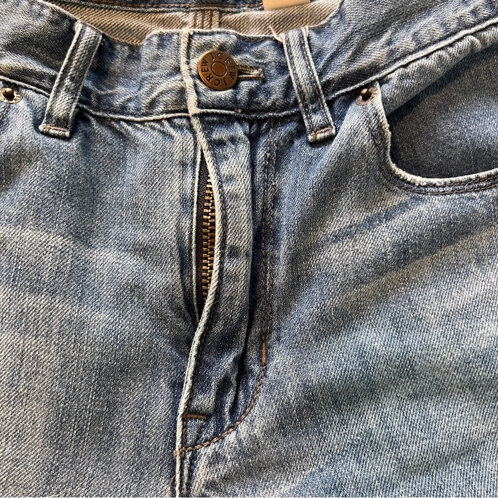 J.Crew Jeans Size 28 Distressed Cropped Straight Blue Cotton